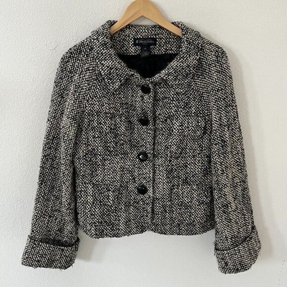 Brooks Brothers Petite Wool Mohair Tweed Jacket Mohair Jacket - Picture 3 of 15